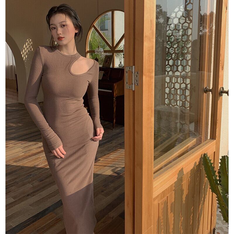 スタイルロングドレス レディースオータムスタンダードスカート ストラップレス レトロ 秋物 ピュア ガールズファッション42515490433