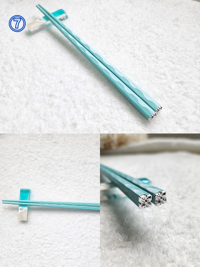 458.オーシャンレジンアート 箸置き&お箸set