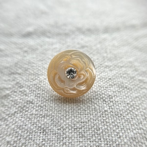 1粒ラインストーン×カービングフラワー 15㎜