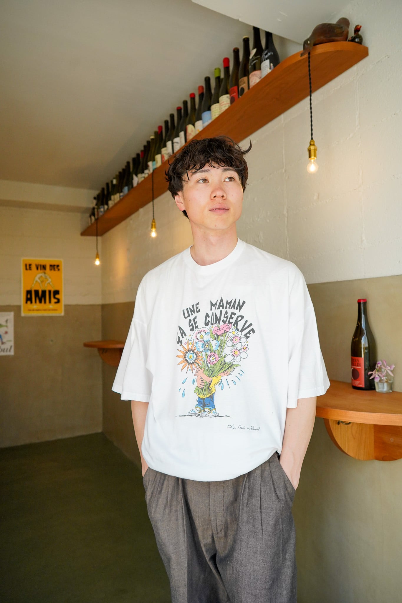 【1980-90s】"La Main au Panier" Tune Maman Ca Se ConserveJ Mother's Day T-shirts / 6-109