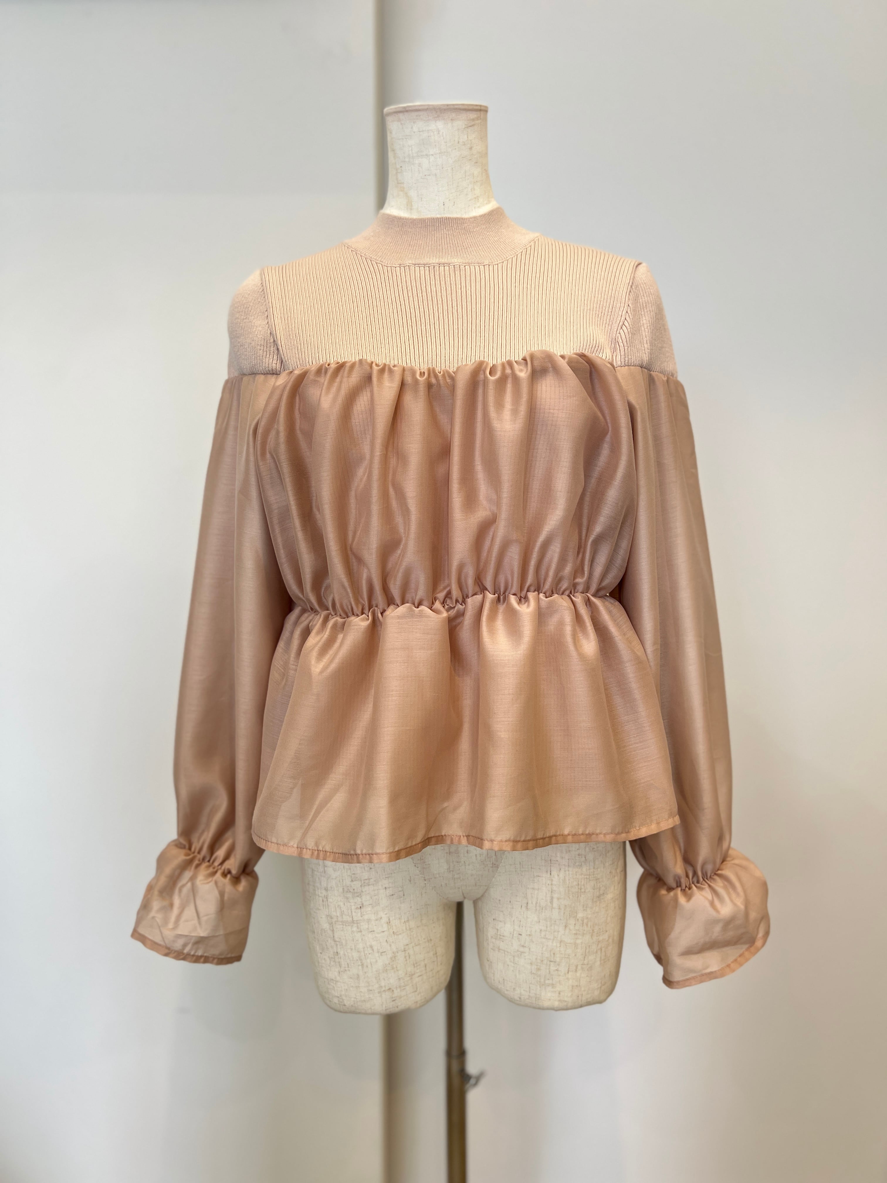 【DONA MARIE】オフショル風ドッキングニット 145012