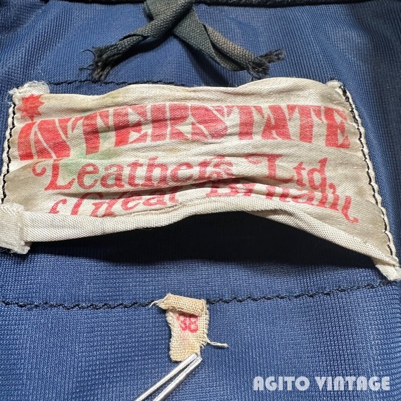 70's INTERSTATE LEATHERS ダブルライダースジャケット パデッド