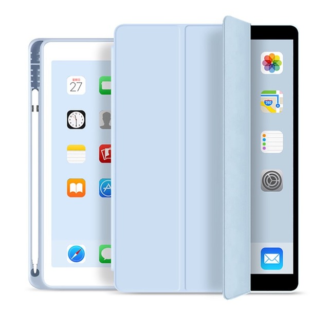 ★送料無料★ iPadケース タブレット カバー  ケース  シンプル おしゃれ ペンシルカバー ペン収納 ipadくすみカラー