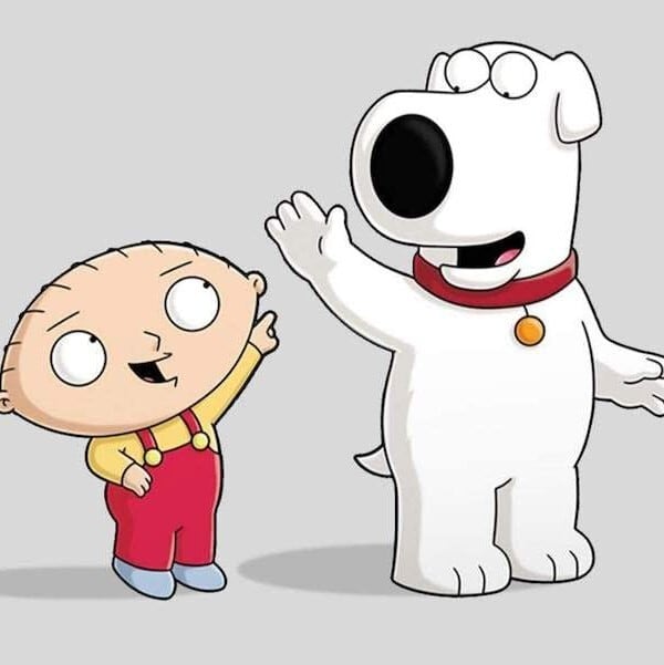 ★ブロックフィギュアキーホルダー★【 Family Guy ( ファミリー・ガイ ) 】ステューウィー・グリフィン〚アメリカン雑貨 アメトイ〛