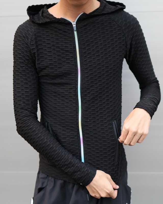 3D design zip hoodie