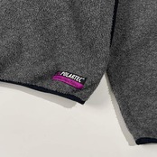 90s USA製 Penfield ペンフィールド POLARTEC ハーフジップ フリース プルオーバー L/グレー メンズ ビンテージ