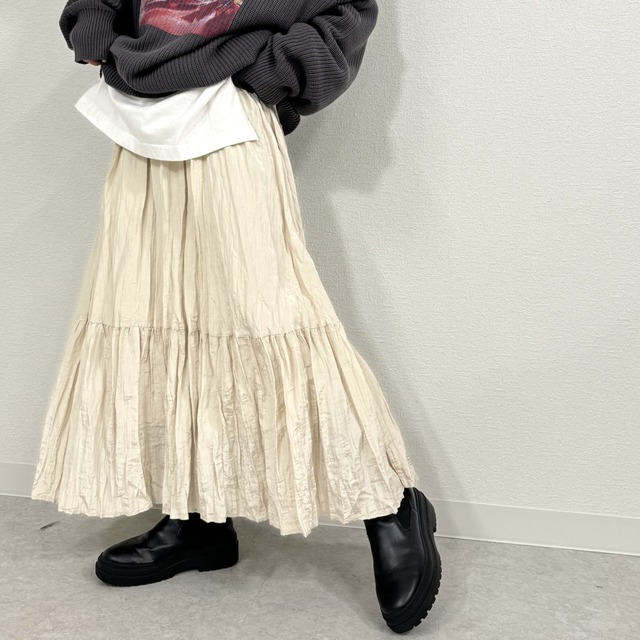 ワッシャーランダムプリーツスカート 5054971 (1121)