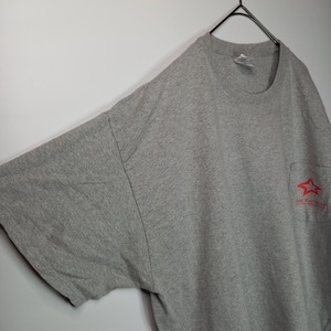 ギルダン　クルーネック　オーバーサイズ　ポケットTシャツ　企業ロゴ　2XL