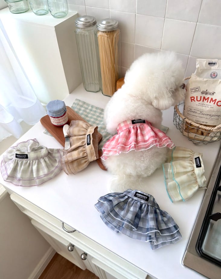 即納【MININUT】BABYDOLL TUTU CHECK FRILL SKIRT