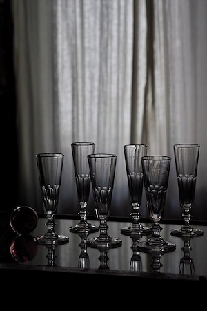 アンティークフルート型グラス-antique champagne glass_3