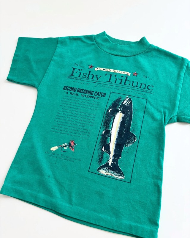 【3-4T相当・vintage】USA製　Fishy tee