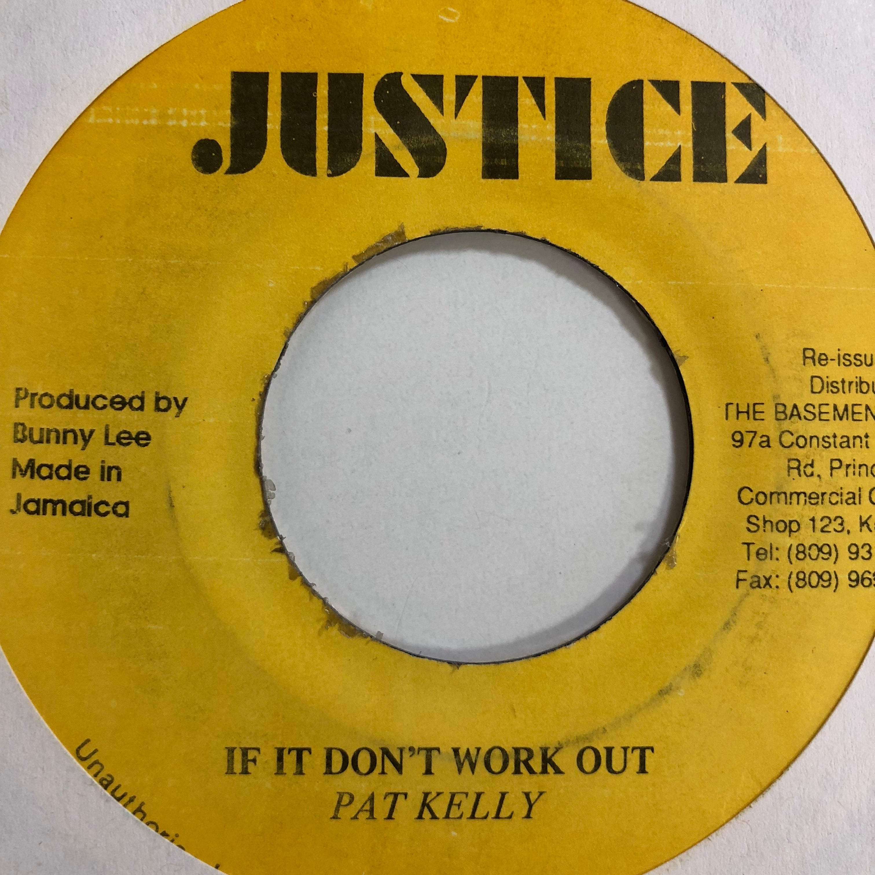Pat Kelly（パットケリー） If It Don't Work Out【7'】 Jamaican Soul