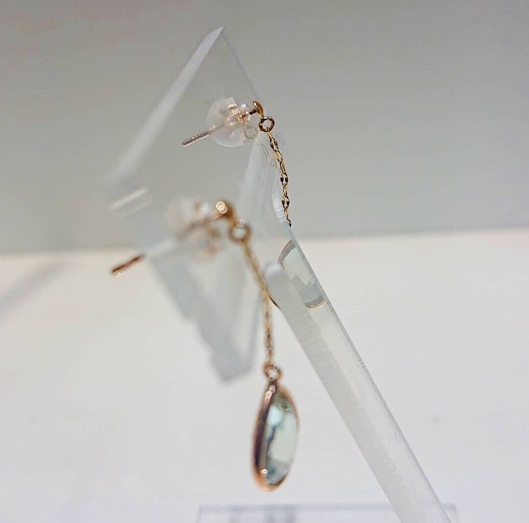 K10グリーンアメジストピアス アメシスト ジュエリー | ジュエリー