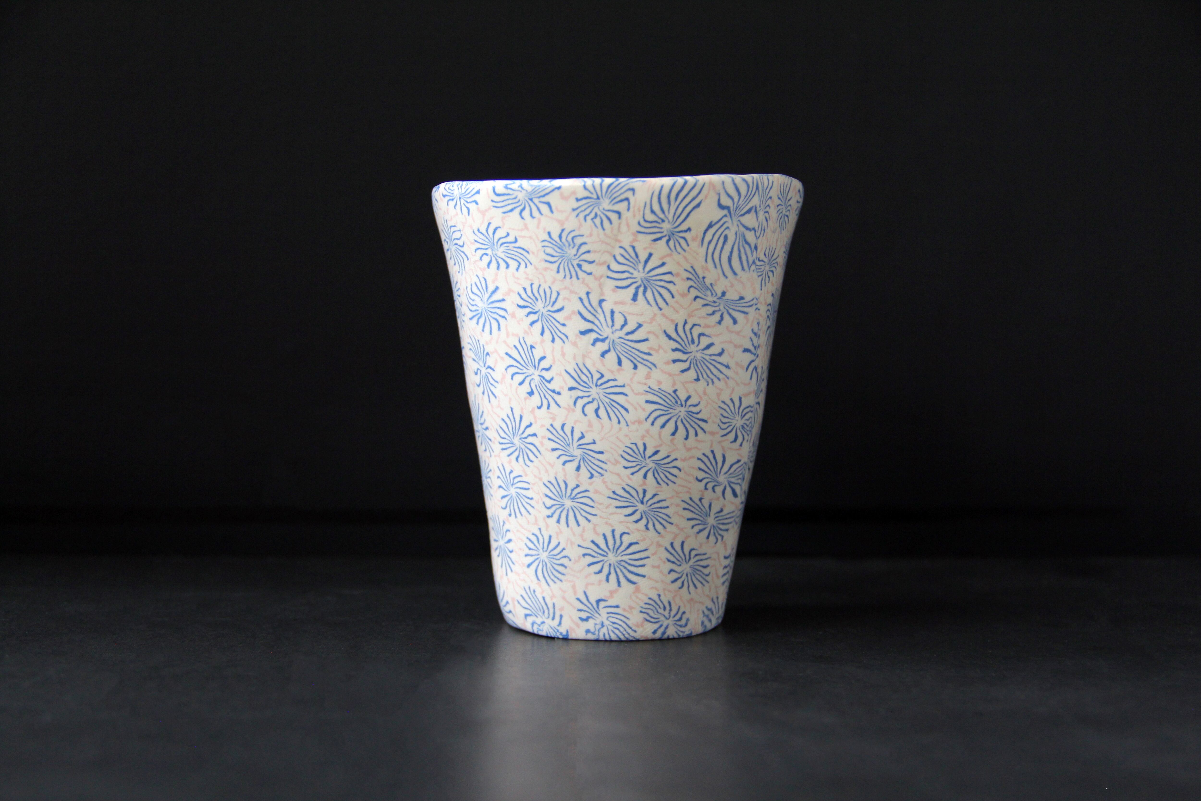 更紗窯 長江 哲男 練上 フリーカップ 【商品番号：062】 | 瀬戸蔵