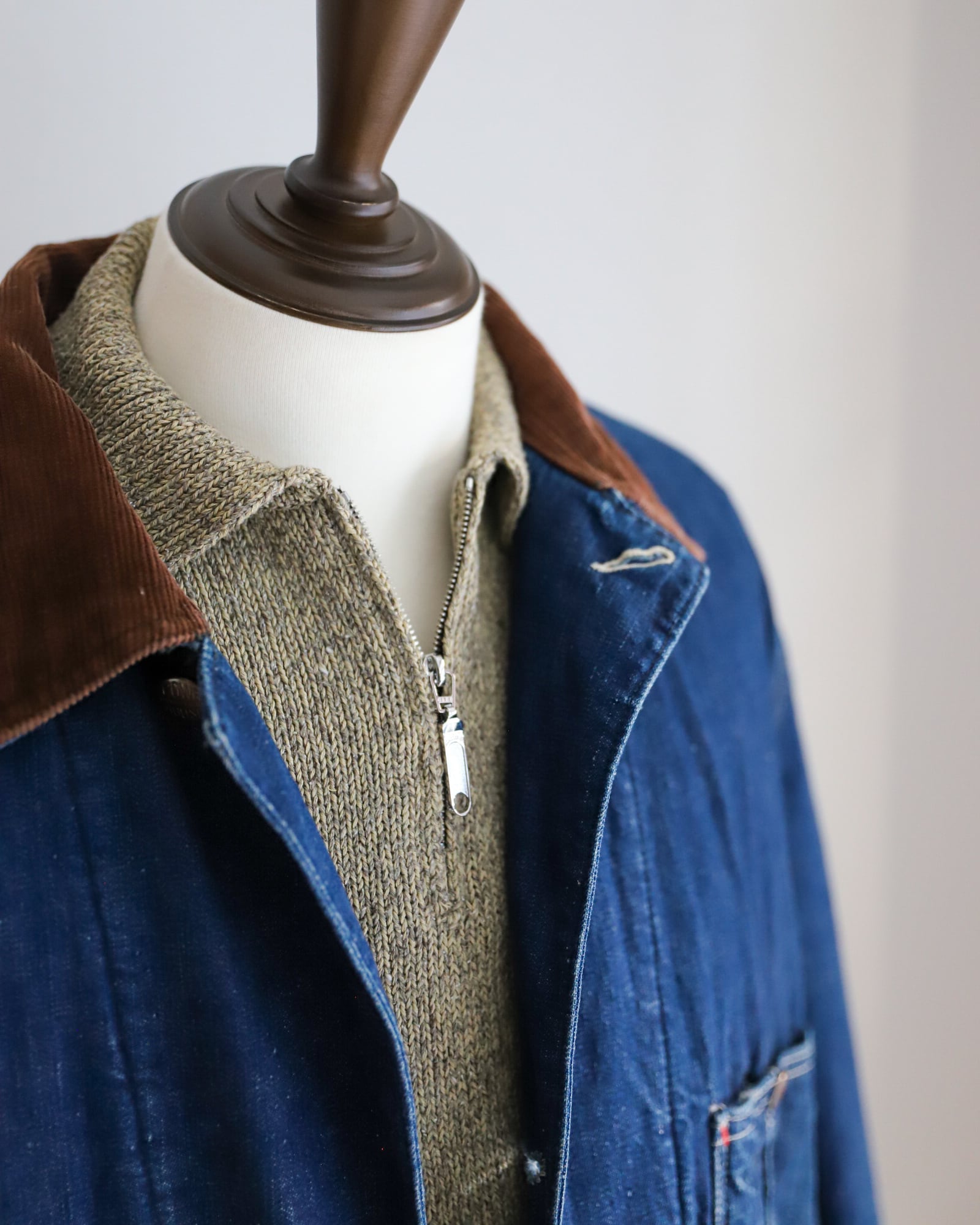 濃紺】50s special vintage Denim coverall jacket 