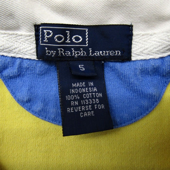 古着 キッズ ラルフローレン Polo Ralph Lauren ラガーシャツ 長袖