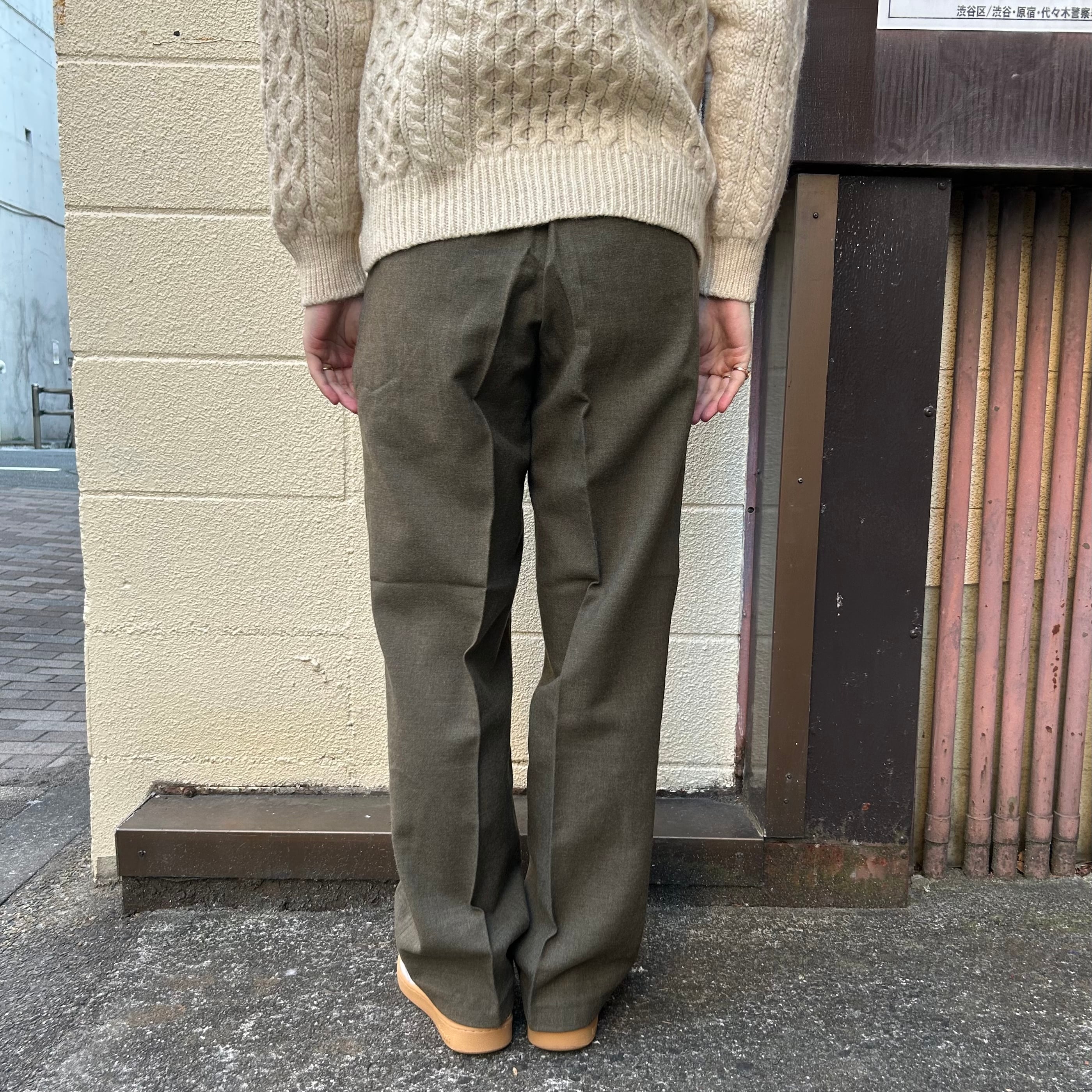 デッドストック ベルギー軍 1967年製 ウールギャバジントラウザーパンツ デッドストック ベルギー軍 1967年製 ウールギャバジントラウザーパンツ