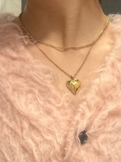 Layered heart necklace