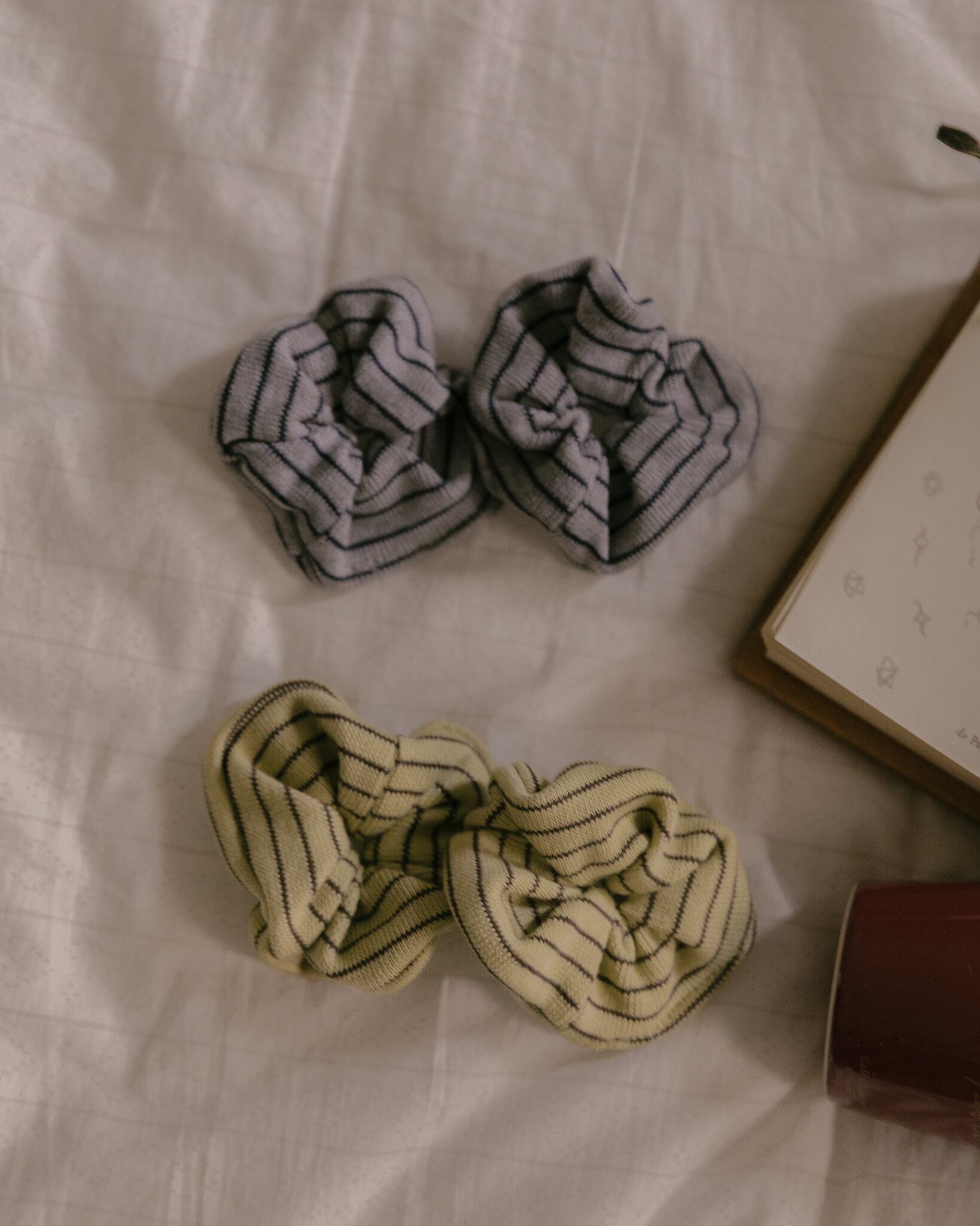 予約【kiki＆nini】Stripe Scrunchie（2color）