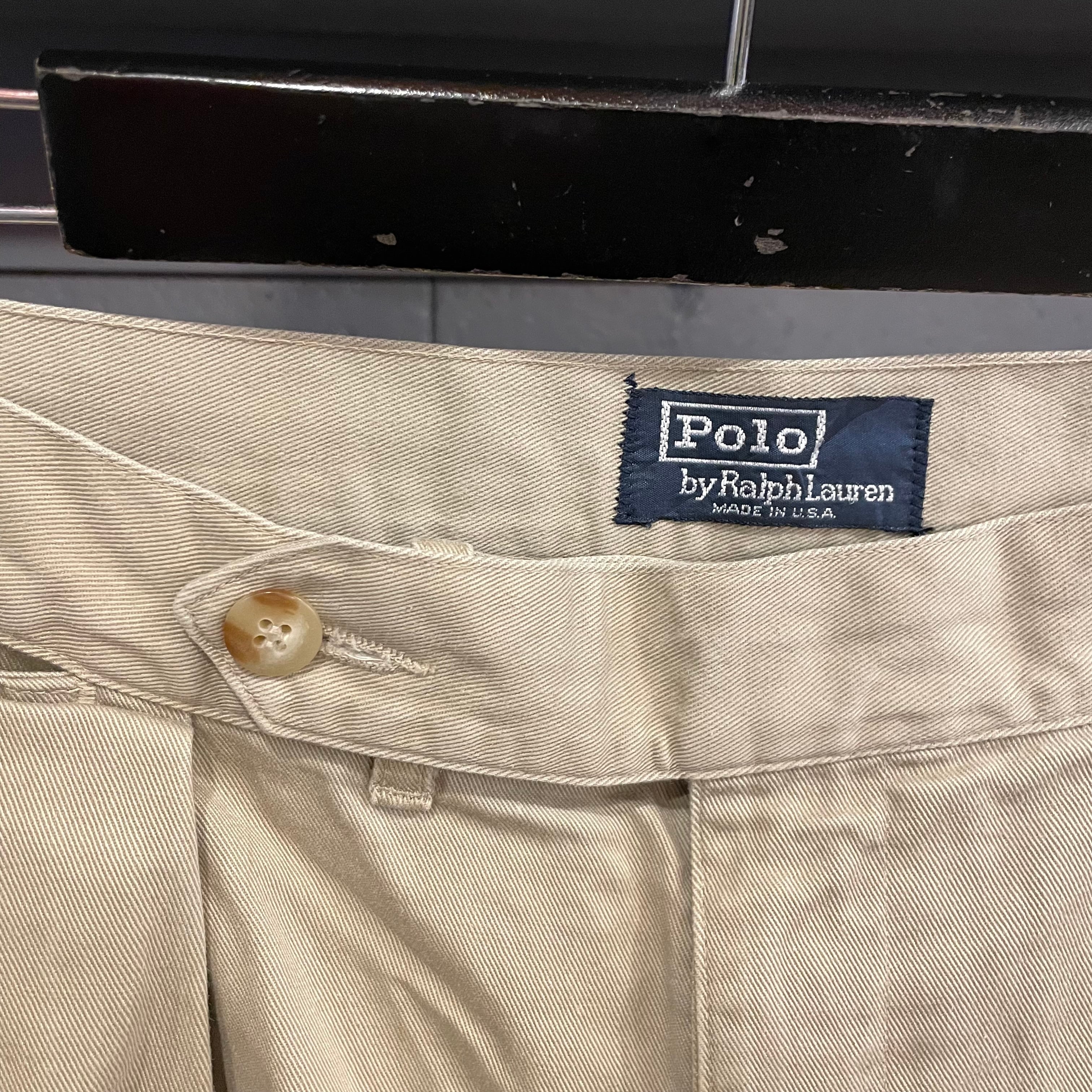 90s Polo by Ralph Lauren 2 tuck Chino Shorts USA製