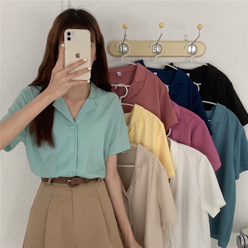 トップス シャツ サマー薄手スタイルカラー 夏物 1号婦人68963795540