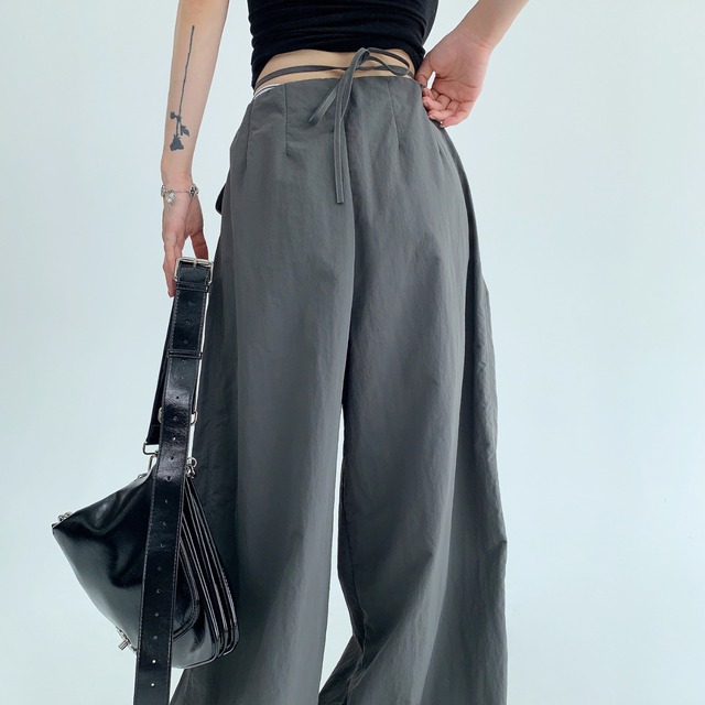 waist strap parachute pants　ウエストストラップパラシュートパンツ　J0169