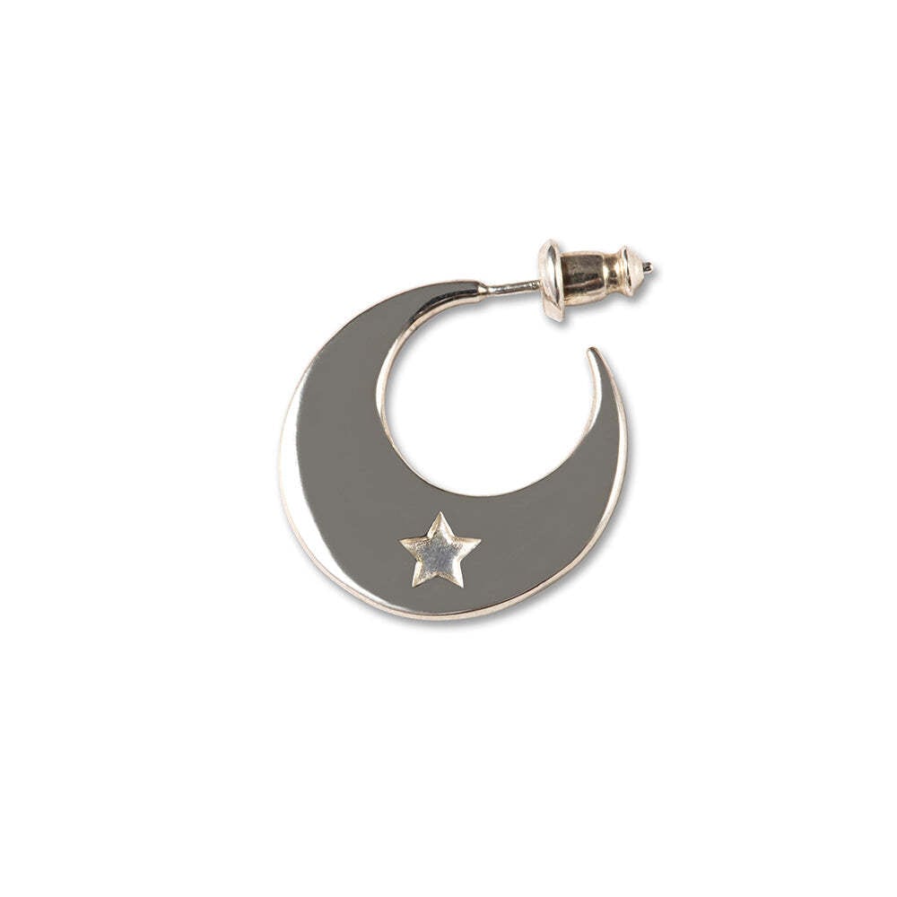L*w様 24SS【新品】☆CALEE：　三日月型　ロール　ピアス　シルバー92 CALEE / MOON ROLL SILVER PIERCE | WHISKER