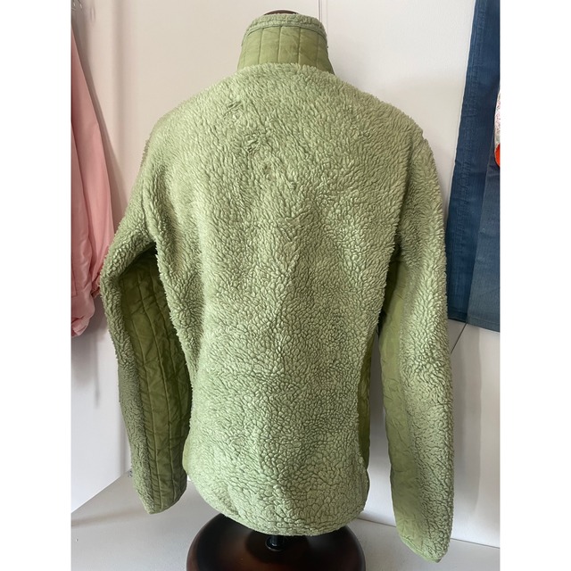 Patagonia lime green fleece jacket