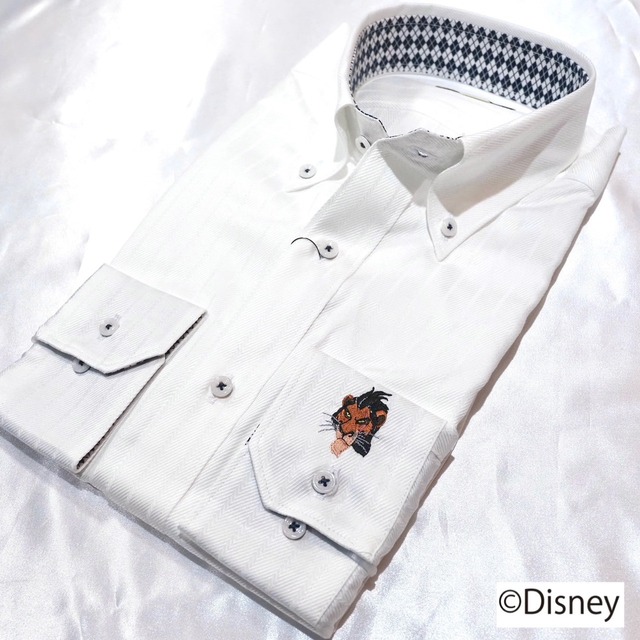 【Disney】ライオン・キング/刺繍ワイシャツ　【L】