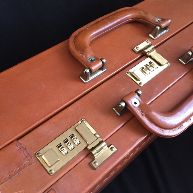 Vintage Italian Leather Double Trunk Case