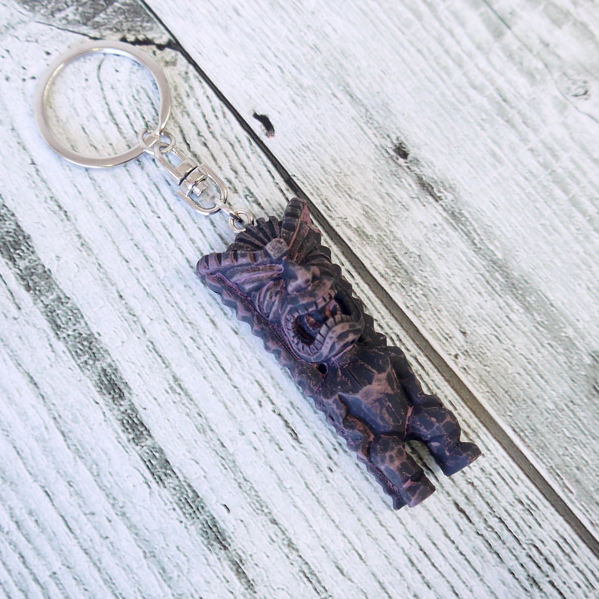 ★ハワイ直輸入★ハワイアンTIKI キーホルダー/ティキ チキ/HAWAII/ハワイアン雑貨/キーチェーン<Money/マネー/金運>