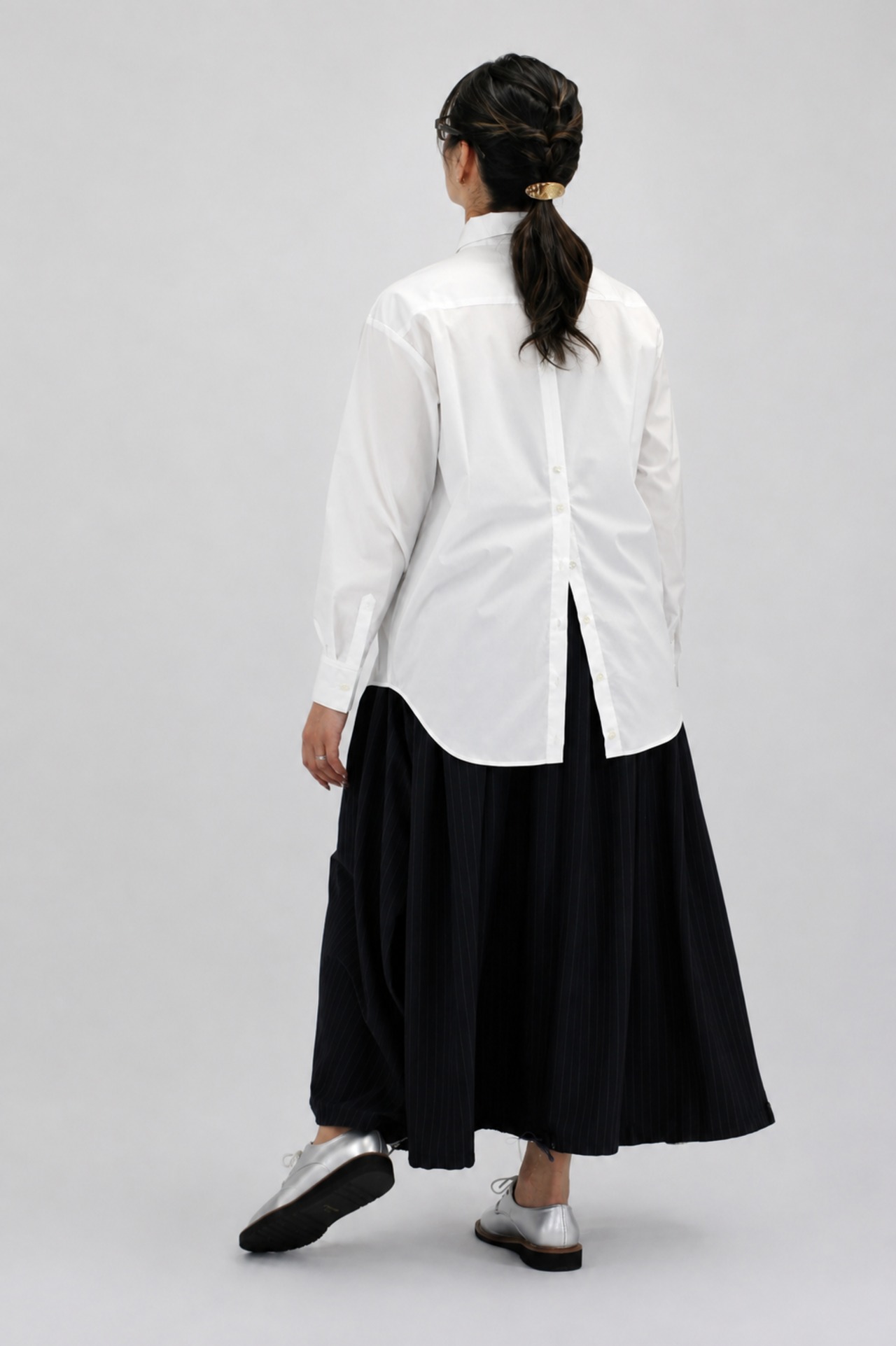 【CHIDORI】コンバーチブルカラーシャツ / OFF WHITE（CH2603-005）
