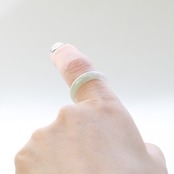 【13号】氷翡翠くり抜き甲丸リング A貨翡翠 jd_rg2149