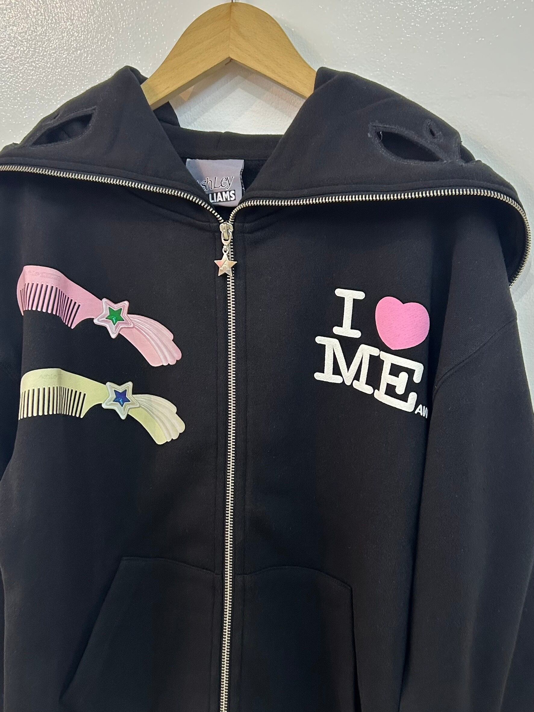 Ashley WILLIAMS butterfly hoodie / maltese black | itimi