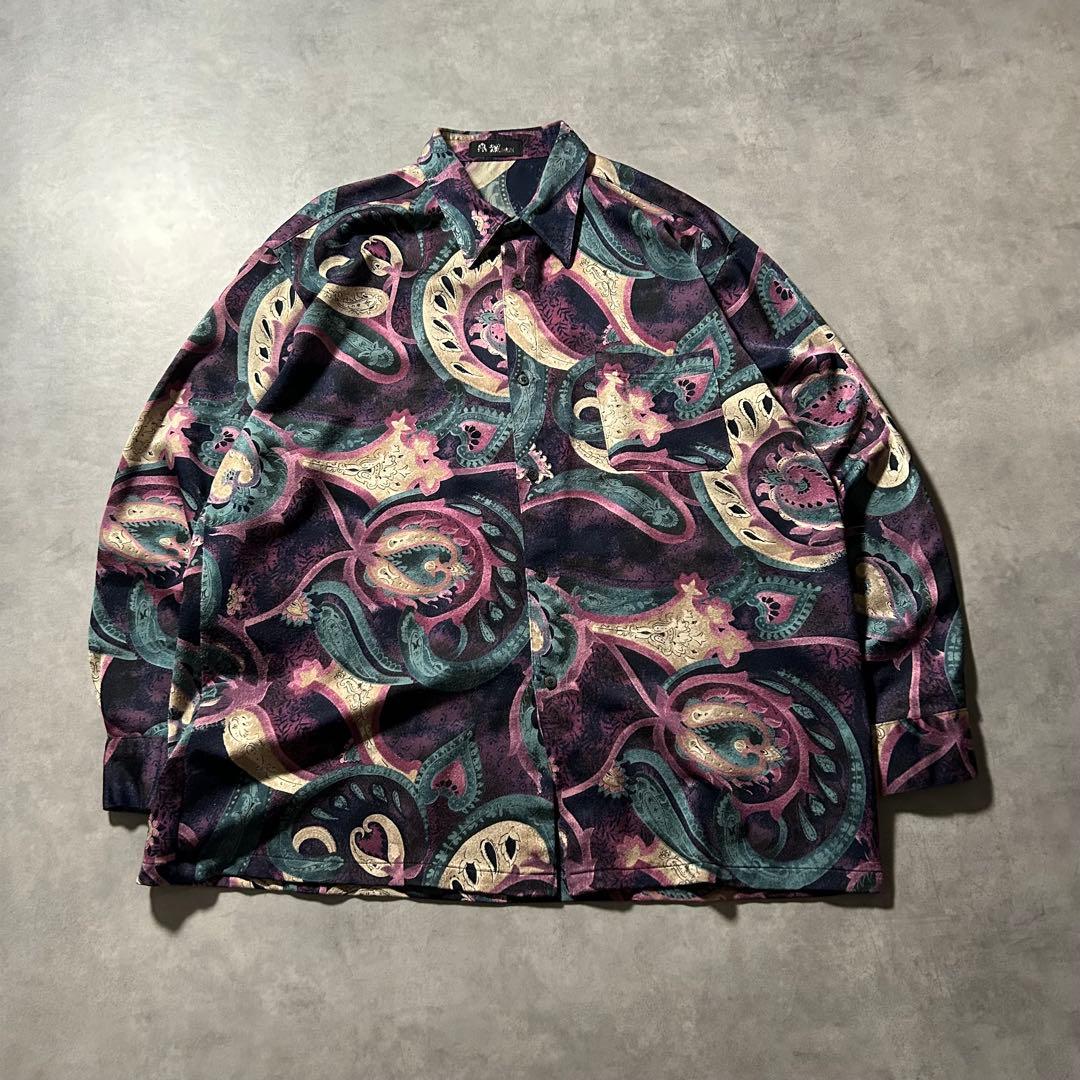 Vintage Paisley Floral Mode Shirt