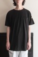 スイス ポケットTシャツ ブラック DEADSTOCK