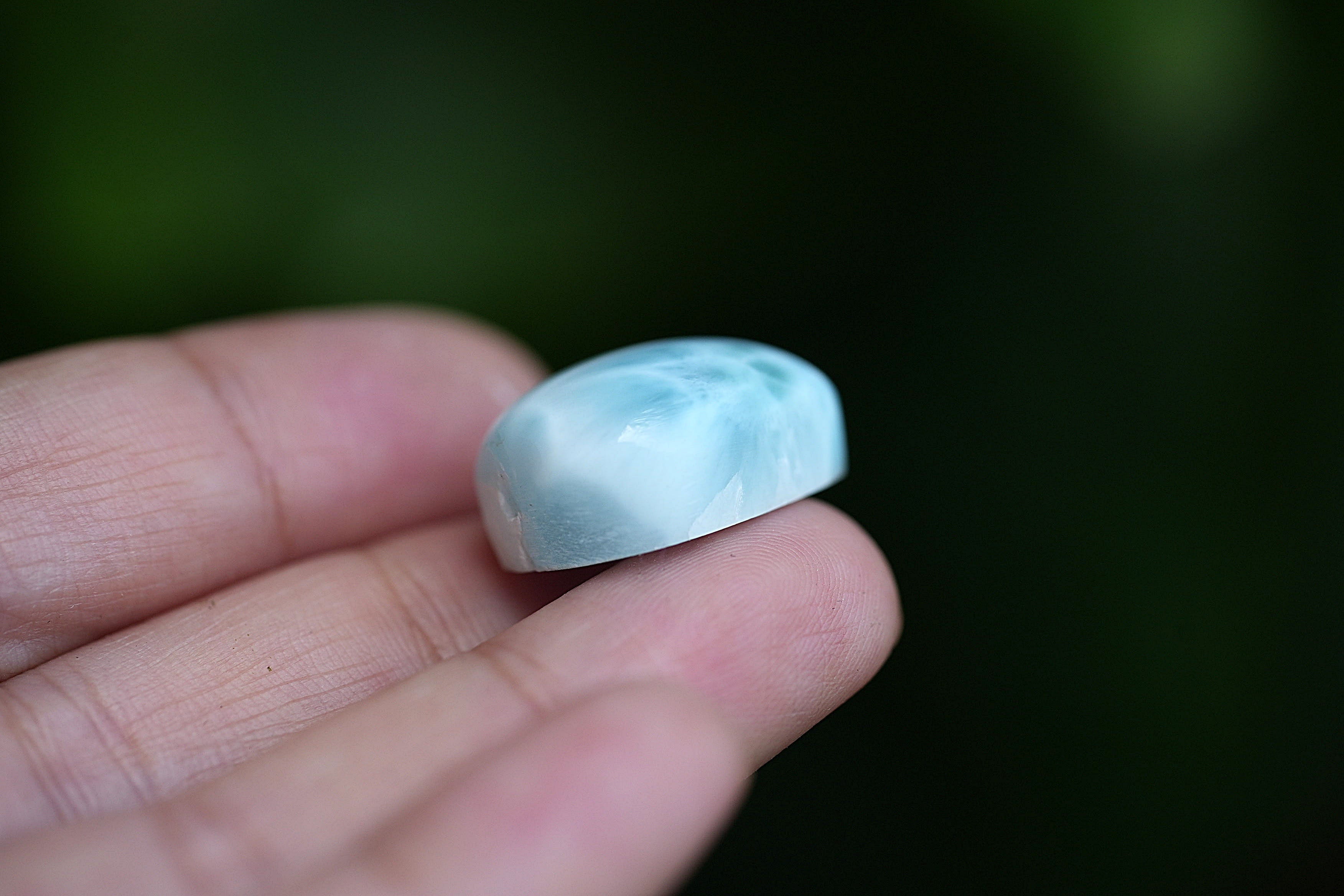 揺れる波模様☆高品質ラリマー ルース s1495 | Funky garuda