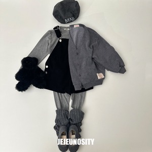 ［即納］jejeunosity corduroy short overalls black