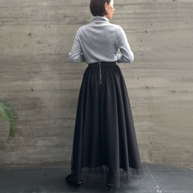 チュールリバーシブルスカート