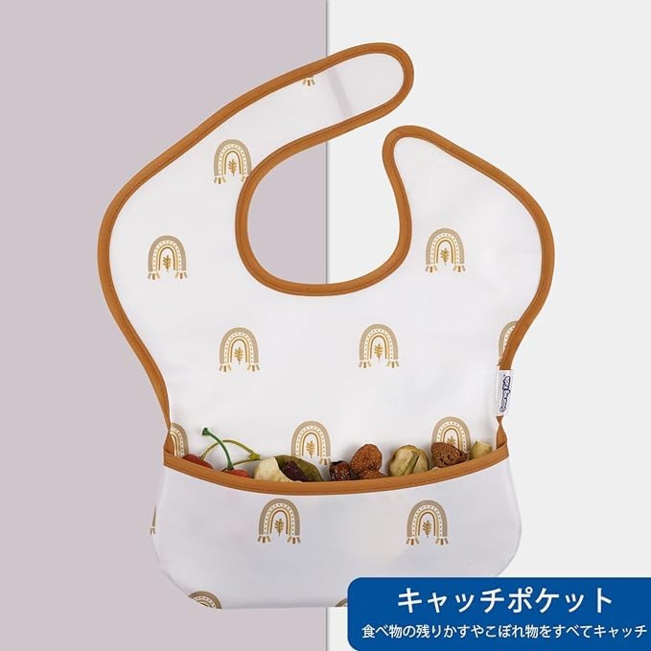 [GLLQUEN BABY] 食事エプロン 離乳食 保育園 5点セット ベビー 子供 汚れ防止 フリーサイズ 防水 洗濯機可能 調節可能 BPAとフタル酸塩なし 旅行に最適 防水お食事