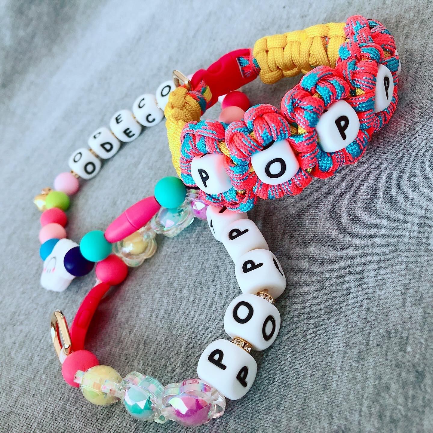 M【フラワー首輪】名入れ♡パラコードドッグカラー☆SWINY by