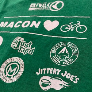 【GILDAN】BIKE イベント ロゴ バックプリント Tシャツ グリーン XL ビッグサイズ US古着