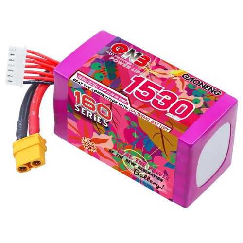 GNB 6S 22.2V 1530mAh 160C XT60 LiPo Battery