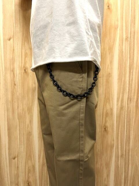 Big John Brass Wallet Chain Matte Black/Long (ビッグジョン 真鍮