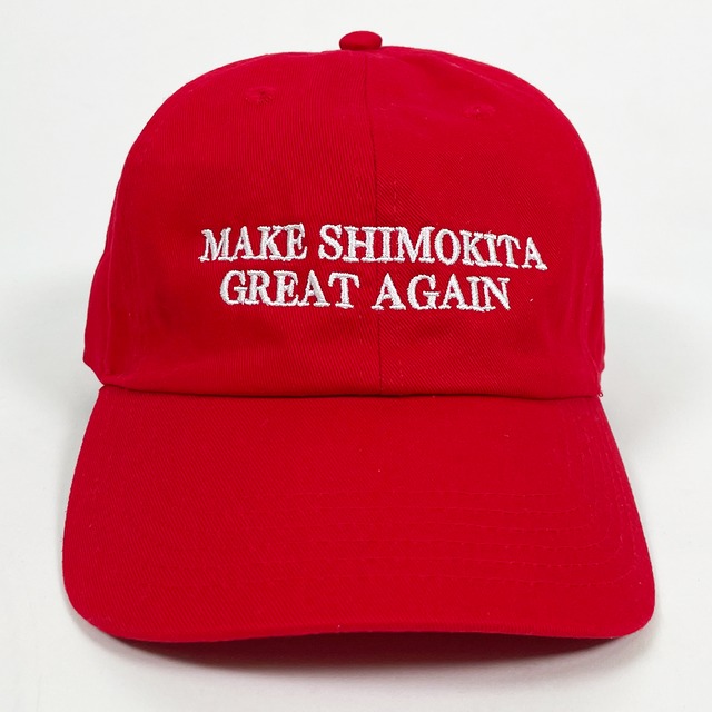 MAKE SHIMOKITA GREAT AGAIN キャップ【RED】（完全受注生産）
