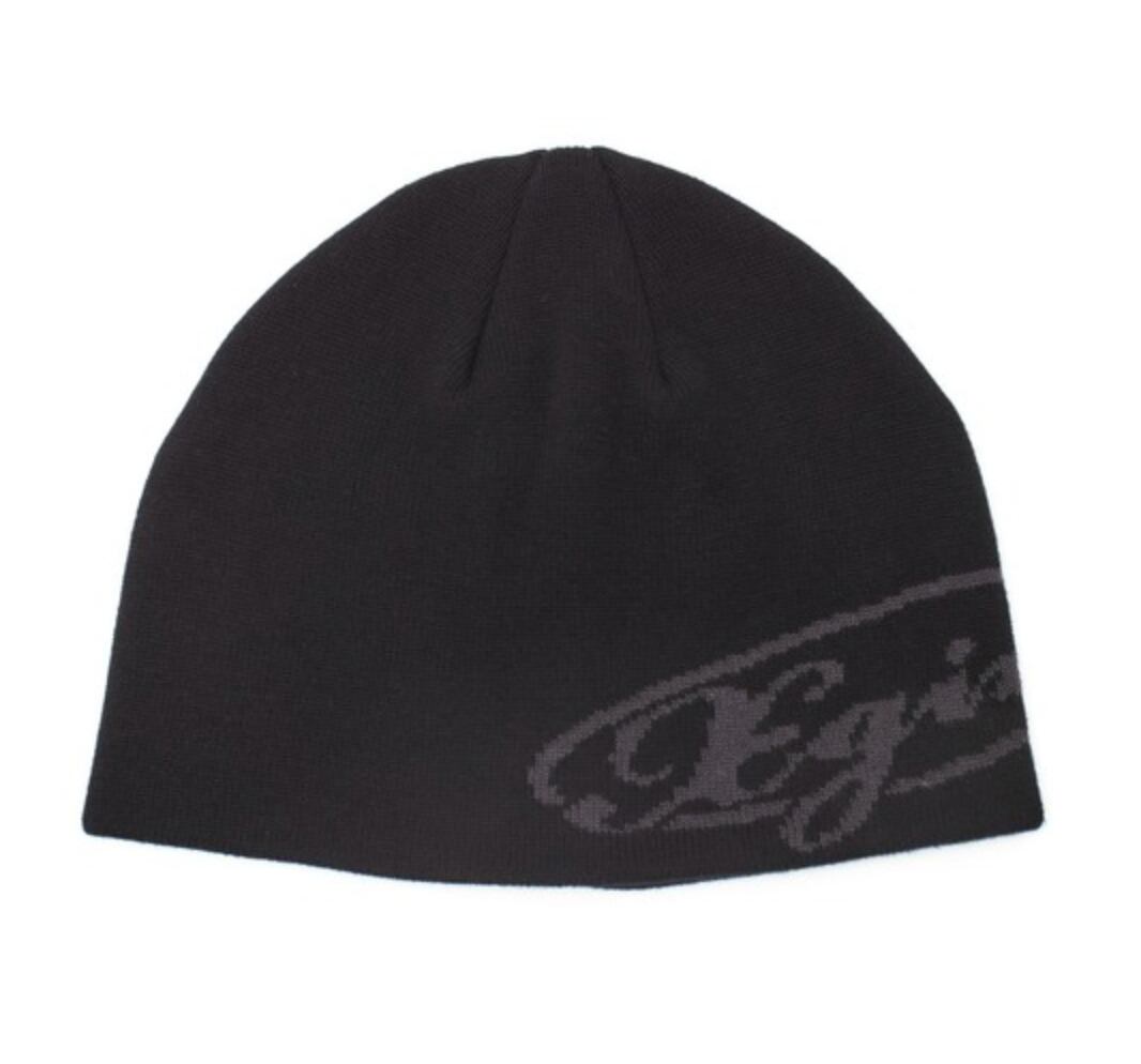 X-girl】DIAGONAL OVAL LOGO JACQUARD BEANIE 帽子 ジャガードビーニー