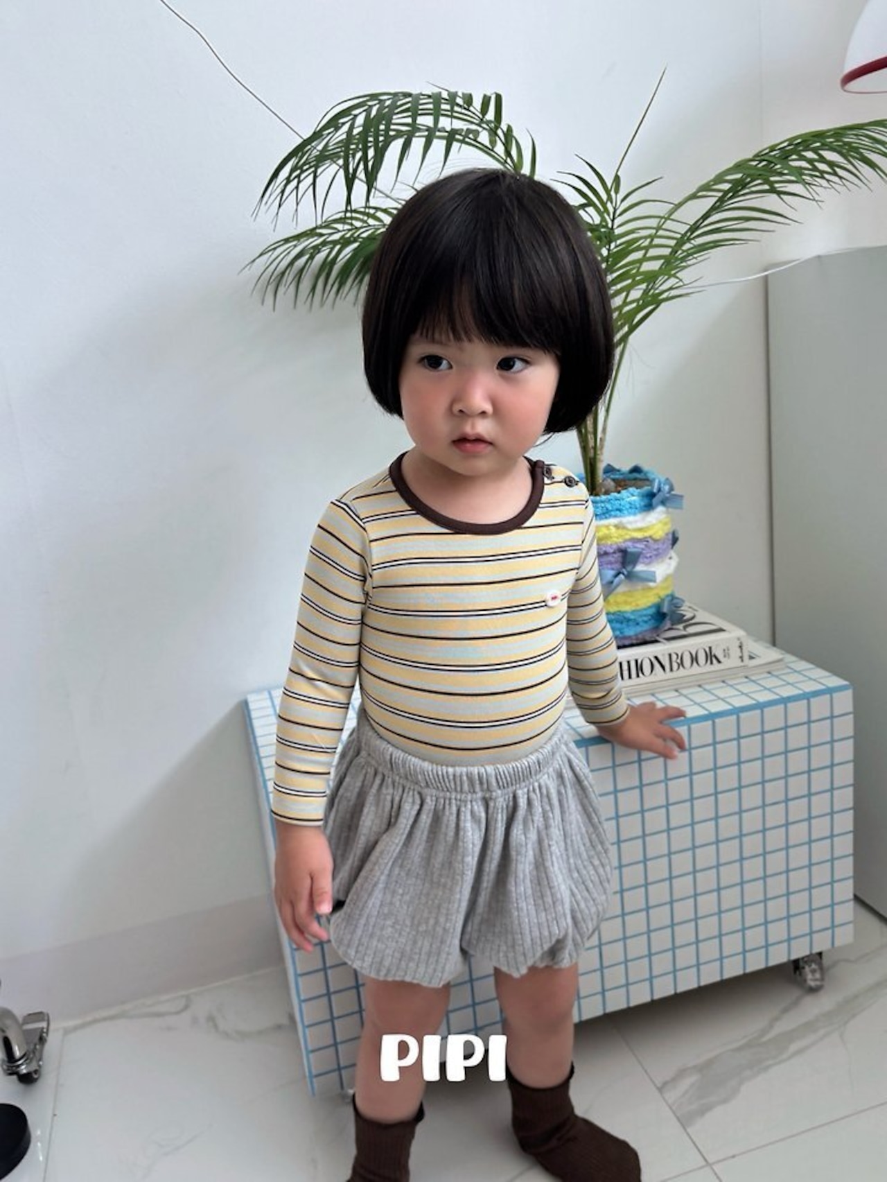 韓国子供服 / 26Autumn / 〖取寄〗pipi / ニットかぼちゃパンツ / ベビー服 / キッズ服 *XS~Ｍ*
