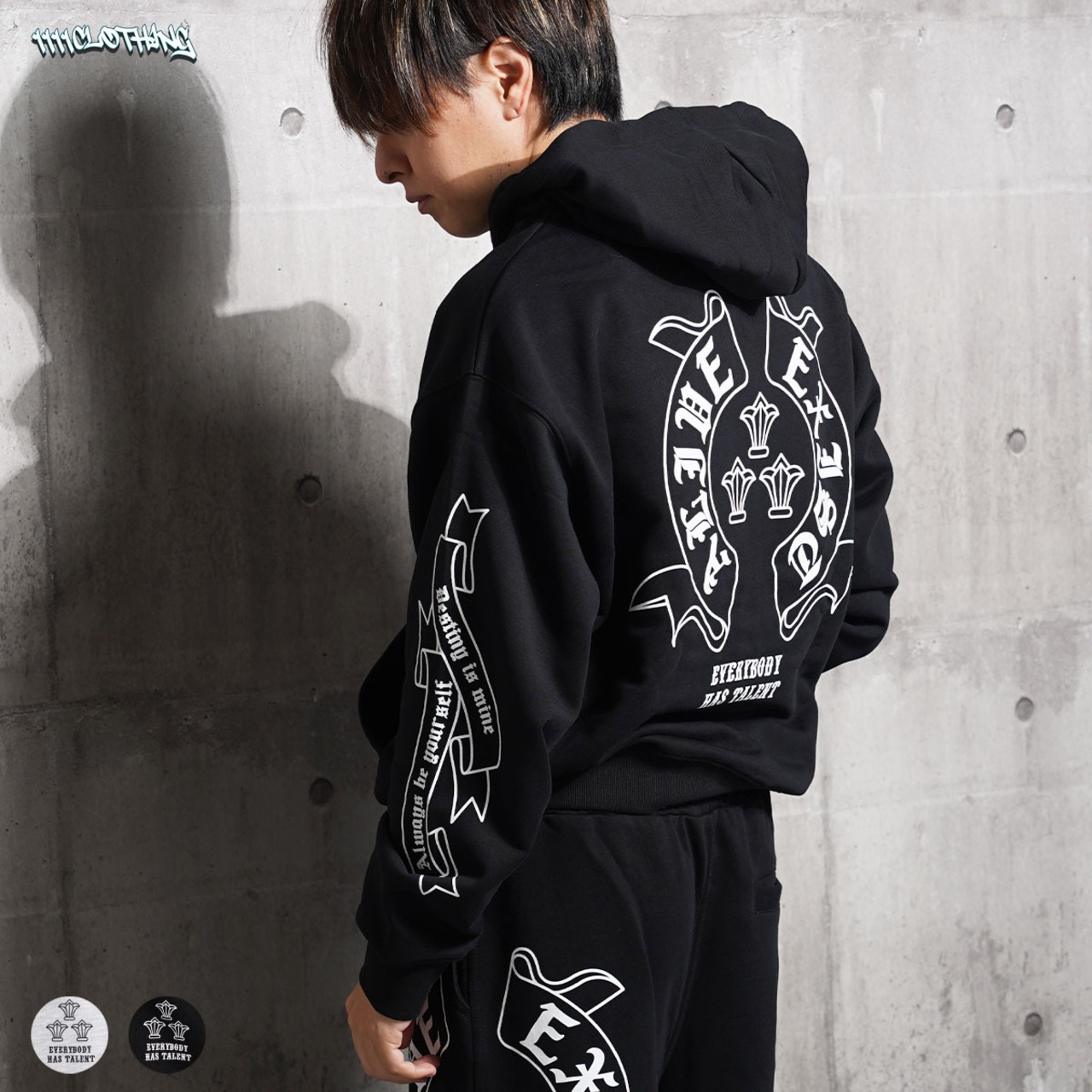 ◆CVC裏毛 袖ロゴ ZIPパーカー◆sb-g9461552n