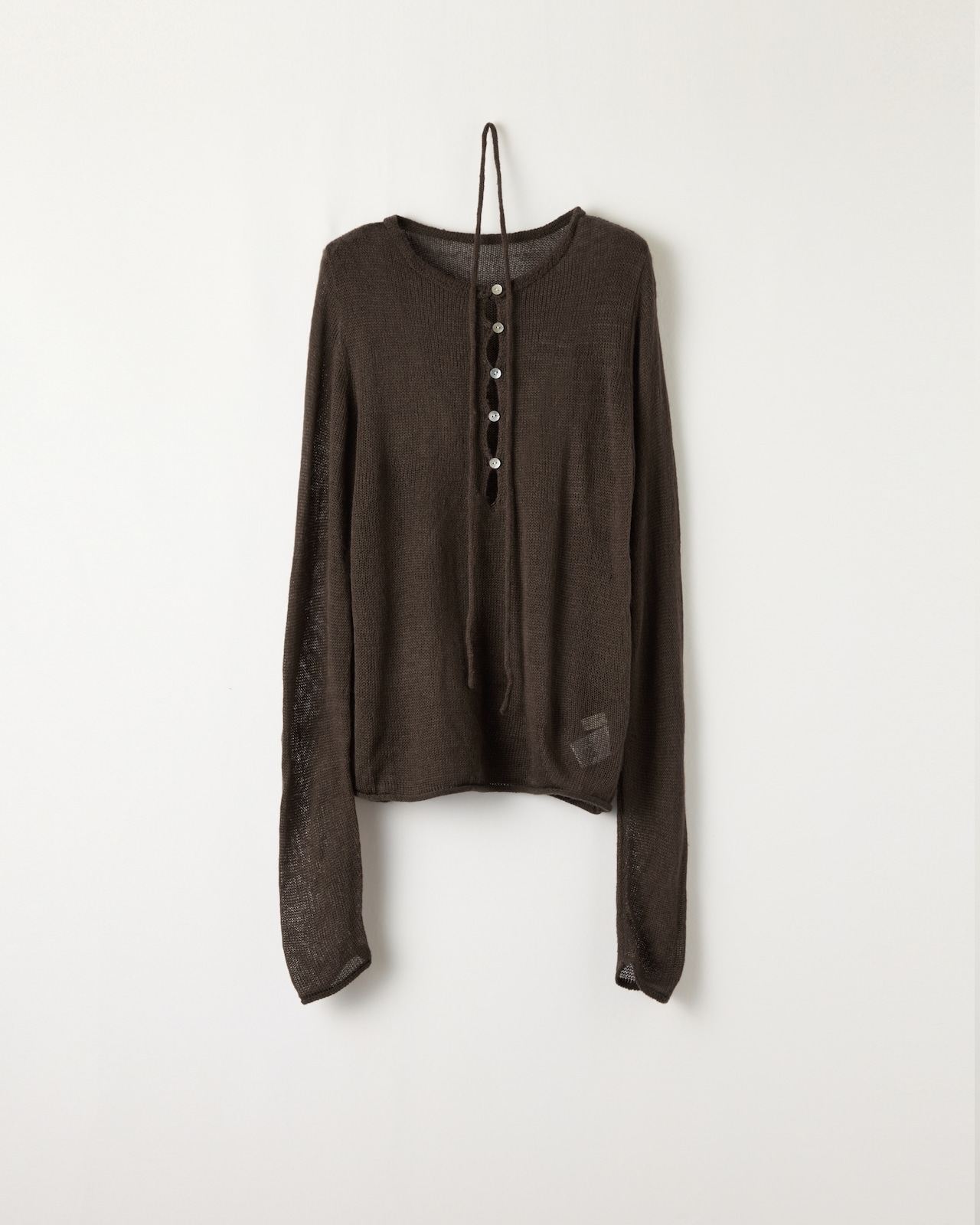 DU260704 Sheer Mohair Button Knit【一部予約商品10月中旬】