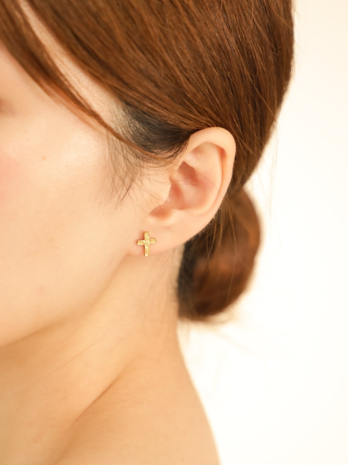 316L hawaiian cross pierce（ 片耳用 ）#p06 | rani